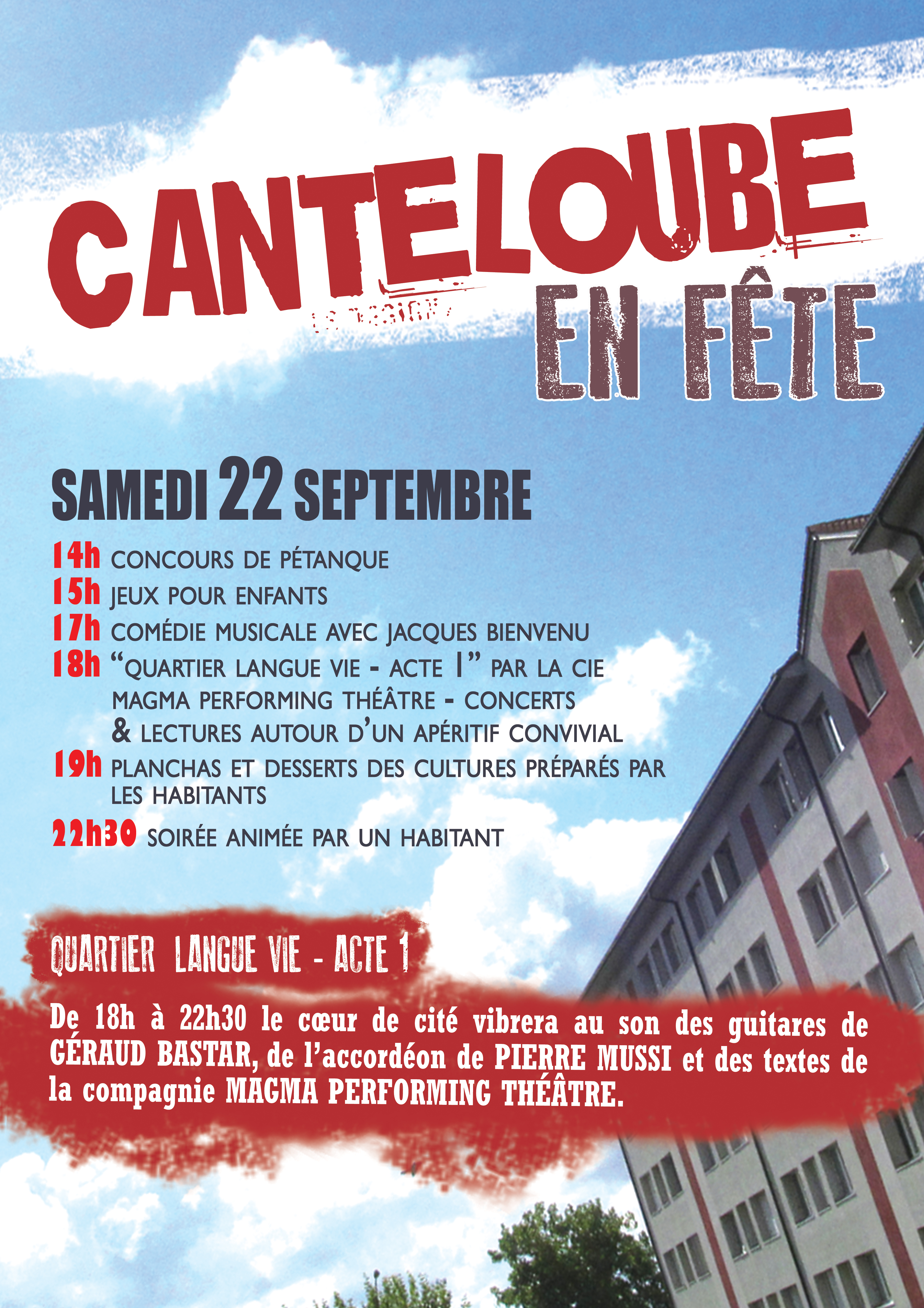 Affiche fête de Canteloube 2012